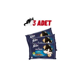 Purina 12x85 gr Felix Multipack Somonlu ve Ton Balıklı Yaş Kedi Maması