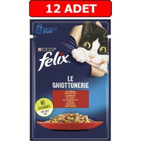 Purina 12x85 gr Felix Sığır Etli Kedi Islak Maması