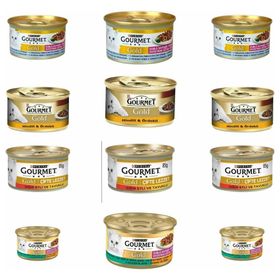 Purina 12x85 gr Gourmet Gold Çifte Lezzet Konservesi