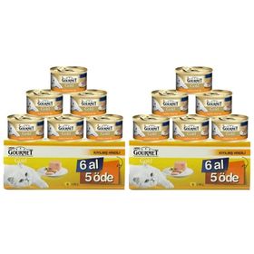 Purina 12x85 gr Gourmet Gold Kıyılmış Hindi Etli Konserve Yetişkin Kedi Maması