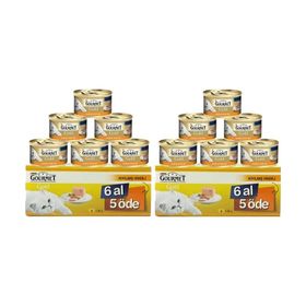 Purina 12x85 gr Gourmet Gold Kıyılmış Hindi Etli Konserve Yetişkin Kedi Maması