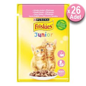 Purina 26 X 85 Gr Purina Friskies Junior Tavuklu Soslu Pouch Yavru Kedi Yaş Maması