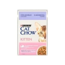 Purina 26x85 gr Cat Chow Kitten Kuzu Etli ve Kabaklı Yavru Kedi Islak Maması