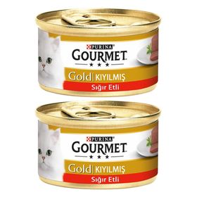 Purina 2x85 gr Gourmet Gold Kıyılmış Sığır Eti Kedi Maması