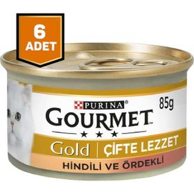 Purina 6x85 gr Gourmet Gold Hindili Ördekli Kedi Konserve Maması
