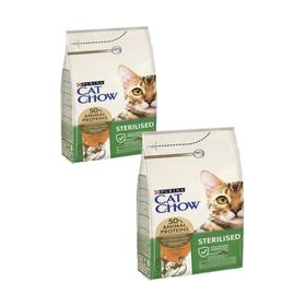 Purina Cat Chow Cat Chow Sterilised 2x3 kg Tavuklu Yetişkin Kedi Maması