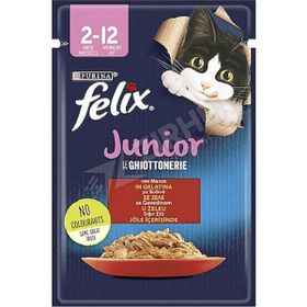 Purina Felix Junior Sığır ve Tavuk Etli 85 gr Yavru Yaş Kedi Maması