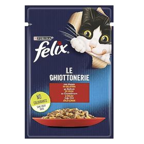 Purina Felix Sığır Etli 48x100 gr Yetişkin Kedi Maması Pouch