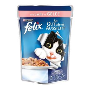 Purina Felix Somonlu 20x100 gr Kedi Maması Pouch