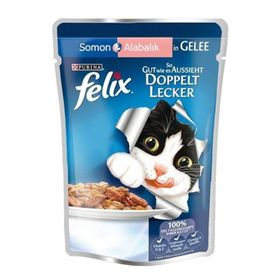 Purina Felix Somonlu ve Sardalyalı Yetişkin 85 gr Kedi Konservesi
