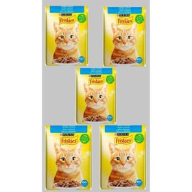 Purina Friskies Somonlu 5x85 gr Yetişkin Yaş Kedi Maması