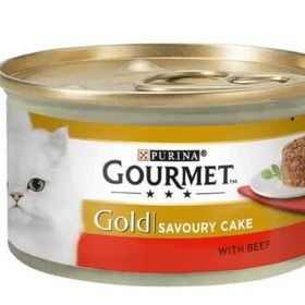 Purina Gold 12x85 gr Savoury Cake Sığır Etli Domatesli Yetişkin Kedi Konservesi