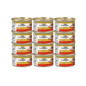 Purina Gold 12x85 gr Savoury Cake Sığır Etli Domatesli Yetişkin Kedi Konservesi