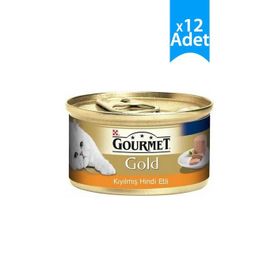 Purina Gourmet Gold 12x85 gr Kıyılmış Hindili Kedi Konservesi