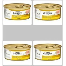 Purina Gourmet Gold 4X85 gr Kıyılmış Tavuklu Konserve Yetişkin Kedi Maması