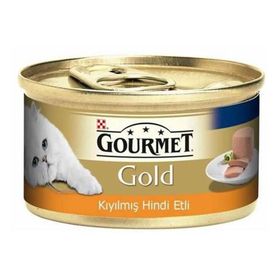 Purina Gourmet Gold Kıyılmış Hindi Etli 4x85 gr Konserve Yaş Kedi Maması