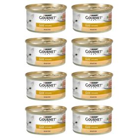 Purina Gourmet Gold Kıyılmış Hindili 8x85 gr Yetişkin Kedi Maması