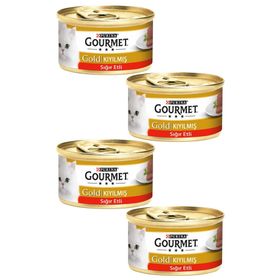 Purina Gourmet Gold Kıyılmış Sığır Eti 4x85 gr Kedi Maması