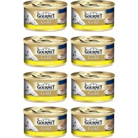 Purina Gourmet Gold Kıyılmış Tavuk 8x85 gr Kedi Maması