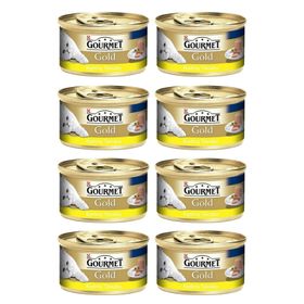 Purina Gourmet Gold Kıyılmış Tavuk 8x85 gr Kedi Maması