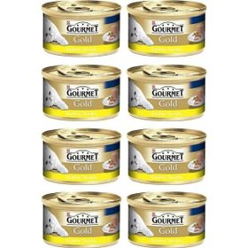 Purina Gourmet Gold Kıyılmış Tavuk 8x85 gr Kedi Maması