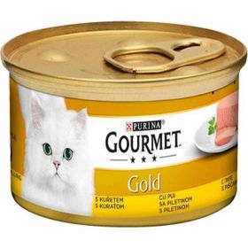 Purina Gourmet Gold Kıyılmış Tavuklu 85 gr Kedi Konservesi
