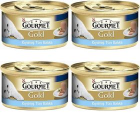Purina Gourmet Gold Kıyılmış Ton Balığı 4x85 gr Kedi Mama