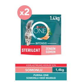 Purina One 2x1.4 Somonlu Kısırlaştırılmış Kedi Maması