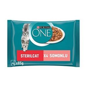 Purina One Kısır Somonlu 4x85 gr Yaş Kedi Maması