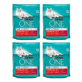 Purina One Sığır Etli Kısırlaştırılmış Yetişkin 4x800 gr Kedi Maması
