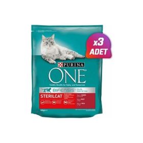 Purina One Sterilised Sığır Etli 3x800 gr Kısırlaştırılmış Kedi Maması