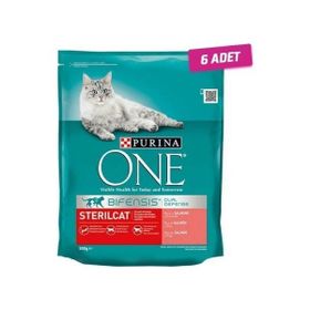 Purina One Sterilised Somonlu Kısırlaştırılmış 6x800 gr Kedi Maması