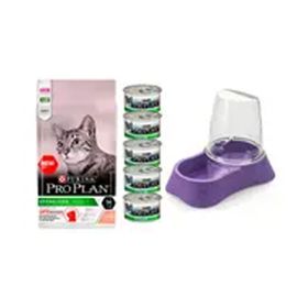 Purina Pro Plan Somonlu 3 kg Kısırlaştırılmış Kedi Maması + Pro Plan Sterilised 5x85 gr Somonlu Konserve + Evohe Mama Kabı