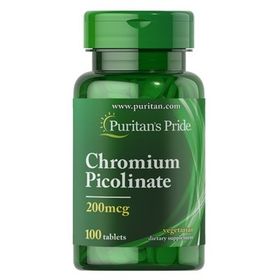 Puritan's Pride Chromium Picolinate 200 mcg 100 Tablet