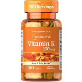 Puritan's Pride Vıtamin K 100 mcg 100 Tablet