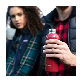 Puro Stainless Steel Hot Cold Mat Metalik Kırmızı 500 ml Termos