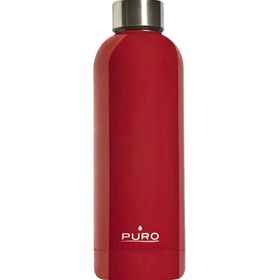 Puro Stainless Steel Hot Cold Mat Metalik Kırmızı 500 ml Termos