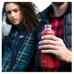 Puro Stainless Steel Hot Cold Parlak Kırmızı 500 ml Termos