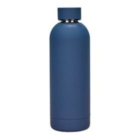 Puro Stainless Steel Optik Mat Koyu Mavi Strıpe 500 ml Termos