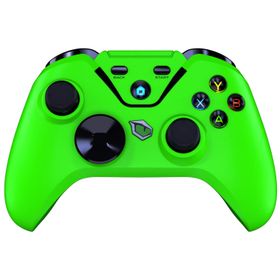 Pusat Clutch Yeşil Titreşim Geri Bildirimli Çift Mod Kablosuz 2.4 GHz Gamepad Oyun Kolu