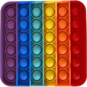 Push Pop Bubble Pop It Özel Pop Kare Gökkuşağı Renkli Duyusal Oyuncak