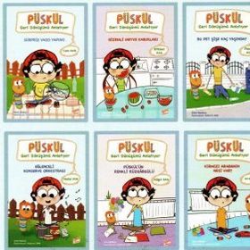 Püskül Geri Dönüşümü Anlatıyor 1. Sınıf Hikaye Kitabı Set-Gizemli Bahçe Yayınları