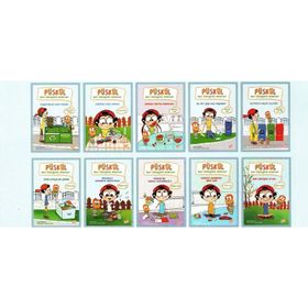 Püskül Geri Dönüşümü Anlatıyor 1. Sınıf Hikaye Kitabı Set-Gizemli Bahçe Yayınları
