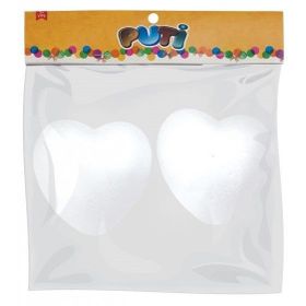 Puti 10 cm 2'li Köpük Kalp