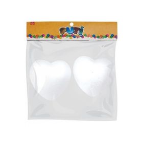 Puti 10 cm 2'li Köpük Kalp
