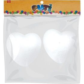 Puti 10 cm 2'li Köpük Kalp