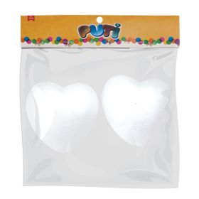Puti 10 cm 2'li Köpük Kalp