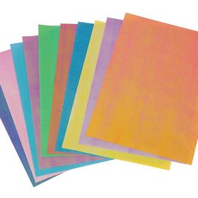 Puti 10'lu 80 gr Karışık Renk Simli Elişi Kağıdı