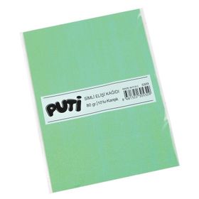 Puti 10'lu 80 gr Karışık Renk Simli Elişi Kağıdı