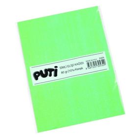 Puti 10'lu 80 gr Karışık Renk Simli Elişi Kağıdı